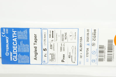 Terumo XL95110A Radifocus Glidecath Angiograthic Cath. 5Fr. x 100cm (x)